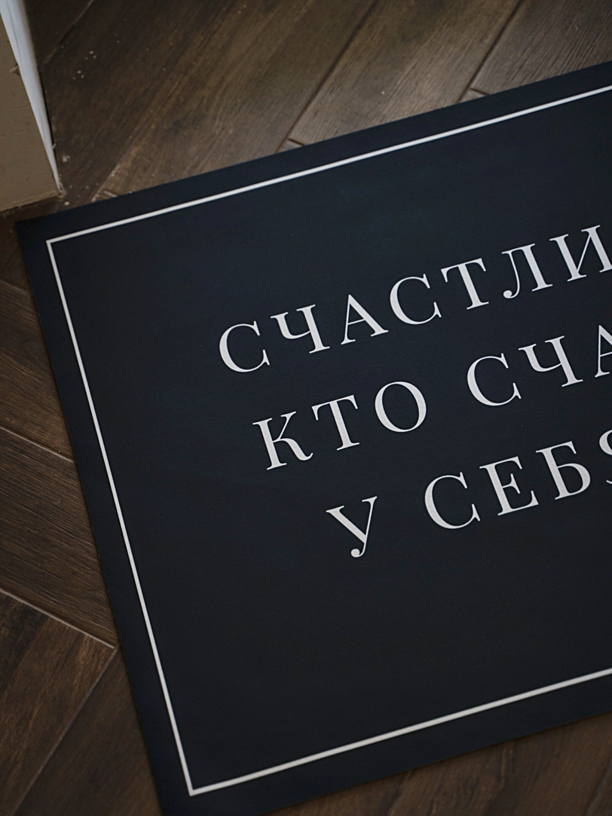 Коврик придверный с принтом 90х60 см
