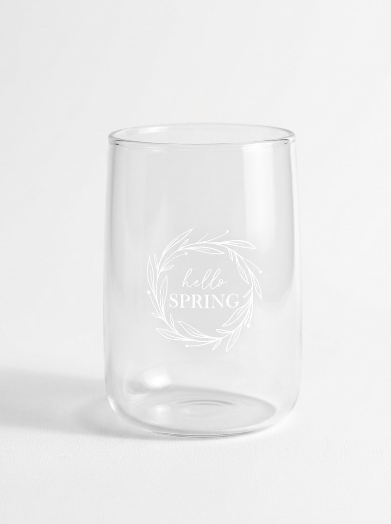 Стакан "hello spring"